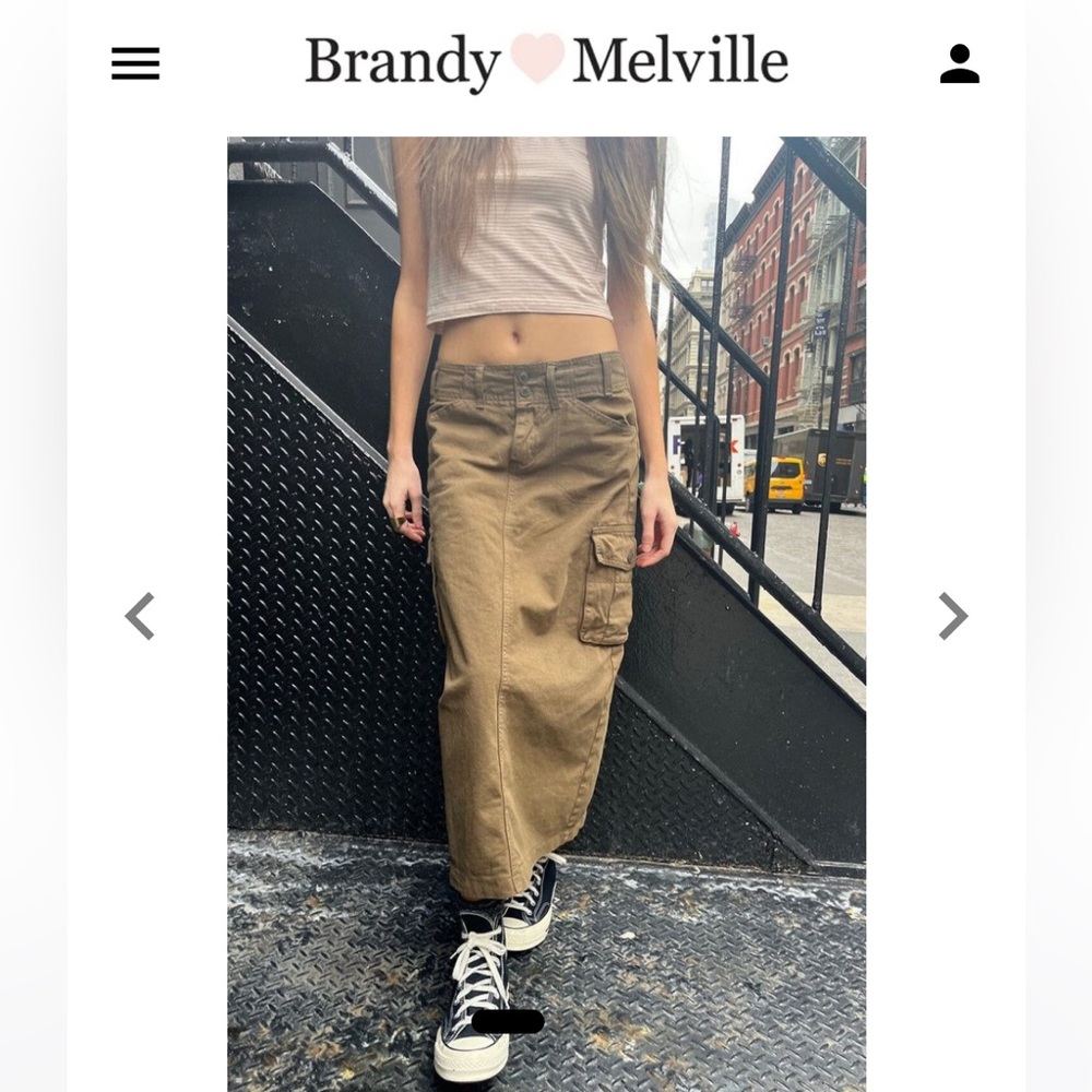 Brown Brandy Melville Beverly Cargo Skirts |
Brown